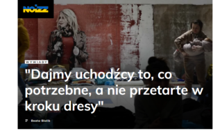 wywiad z Maliną Szczepańską z Centrum Wielokulturowe w Krakowie - o pomocy dla uchodźców Onet Noizz