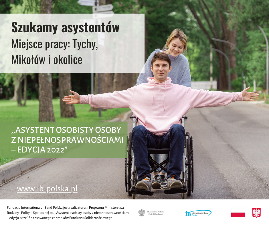 Szukamy asystentów osób z niepełnosprawnością Tychy Mikołów i okolice