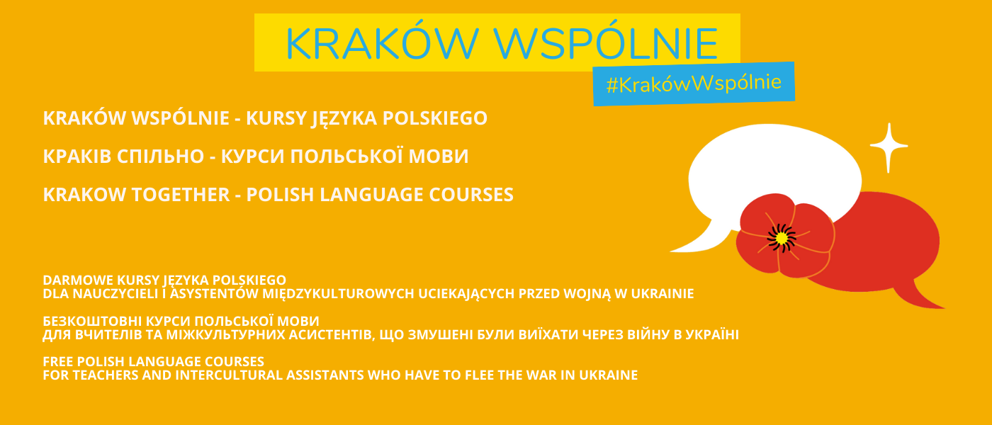 Bezpłatne kursy języka polskiego dla nauczycieli i asystentów międzykulturowych z Ukrainy.