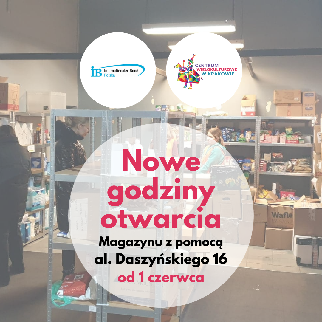 Nowe godziny otwarcia magazynu z pomocą na Daszyńskiego 16