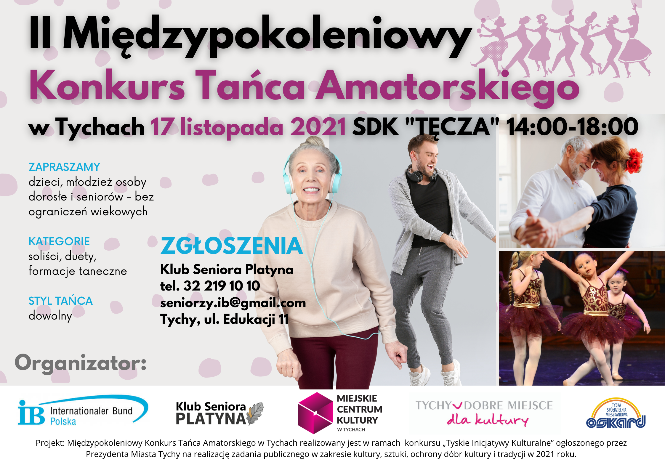 II Międzypokoleniowy Konkurs Tańca Amatorskiego w Tychach!