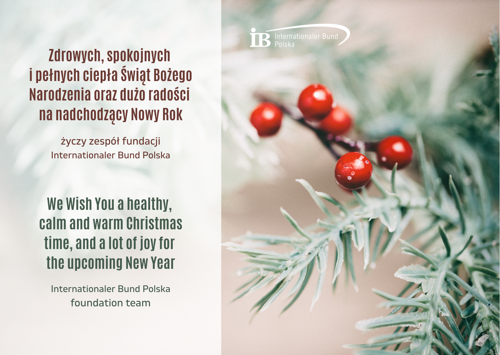 Świąteczne życzenia od naszego zespołu!