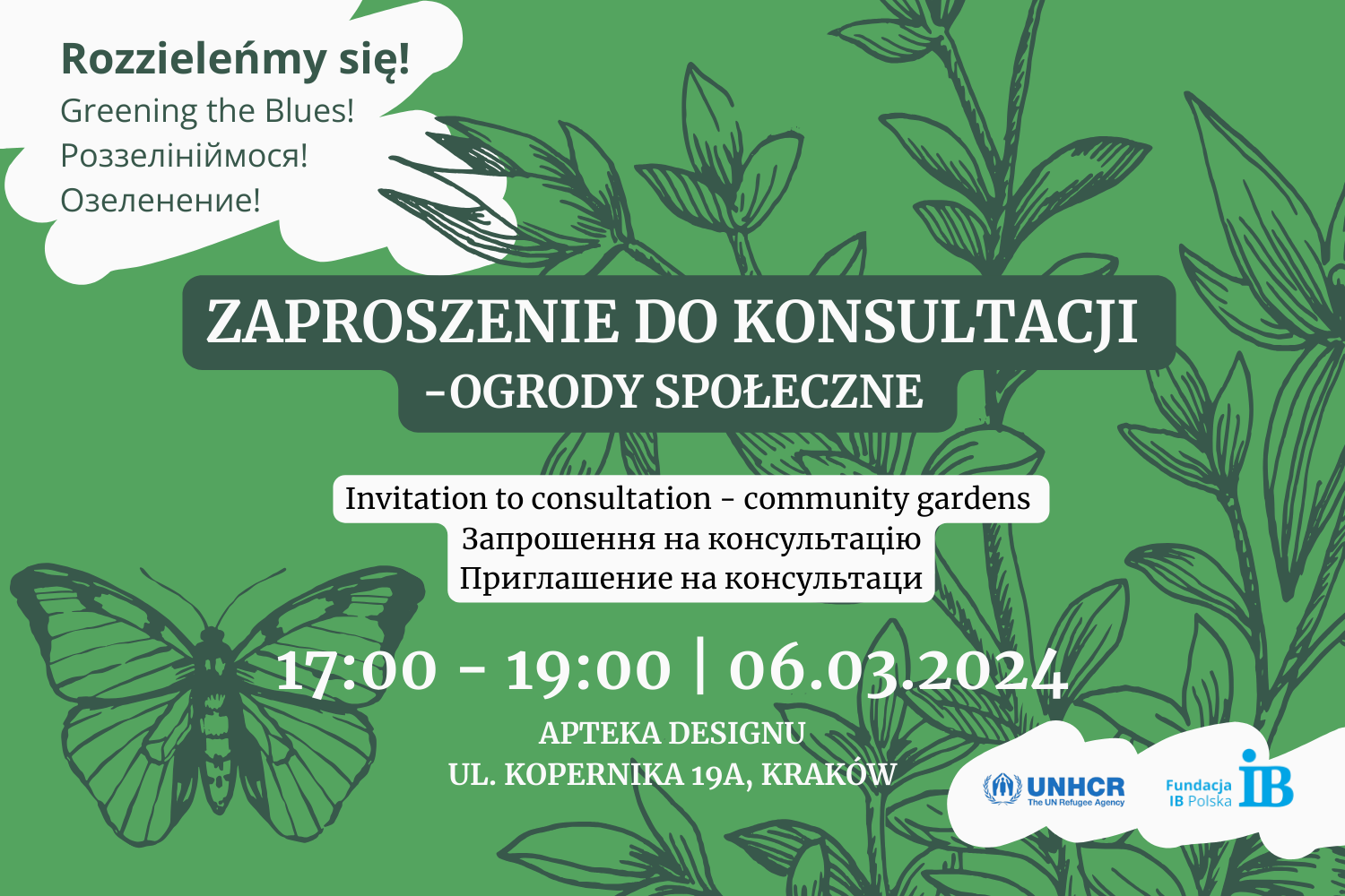 Zaproszenie do konsultacji – Ogrody Społeczne Rozzieleńmy się!