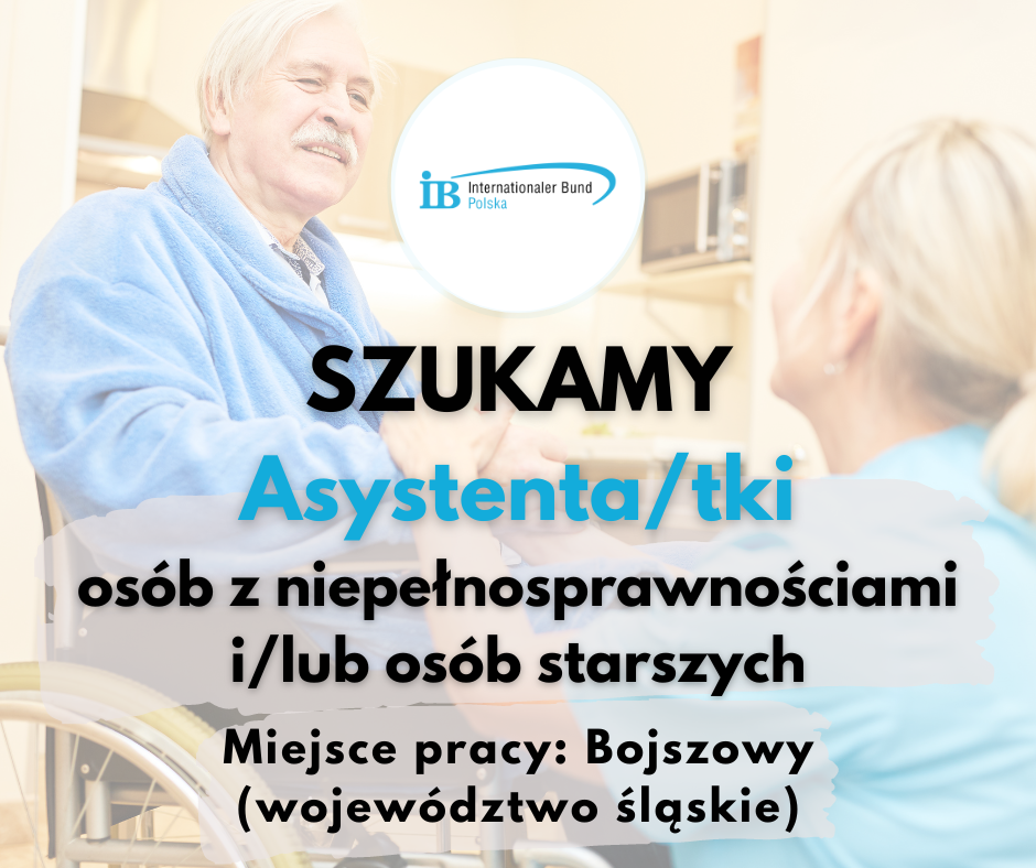 Szukamy asystenta/tki osób z niepełnosprawnościami oraz osób starszych