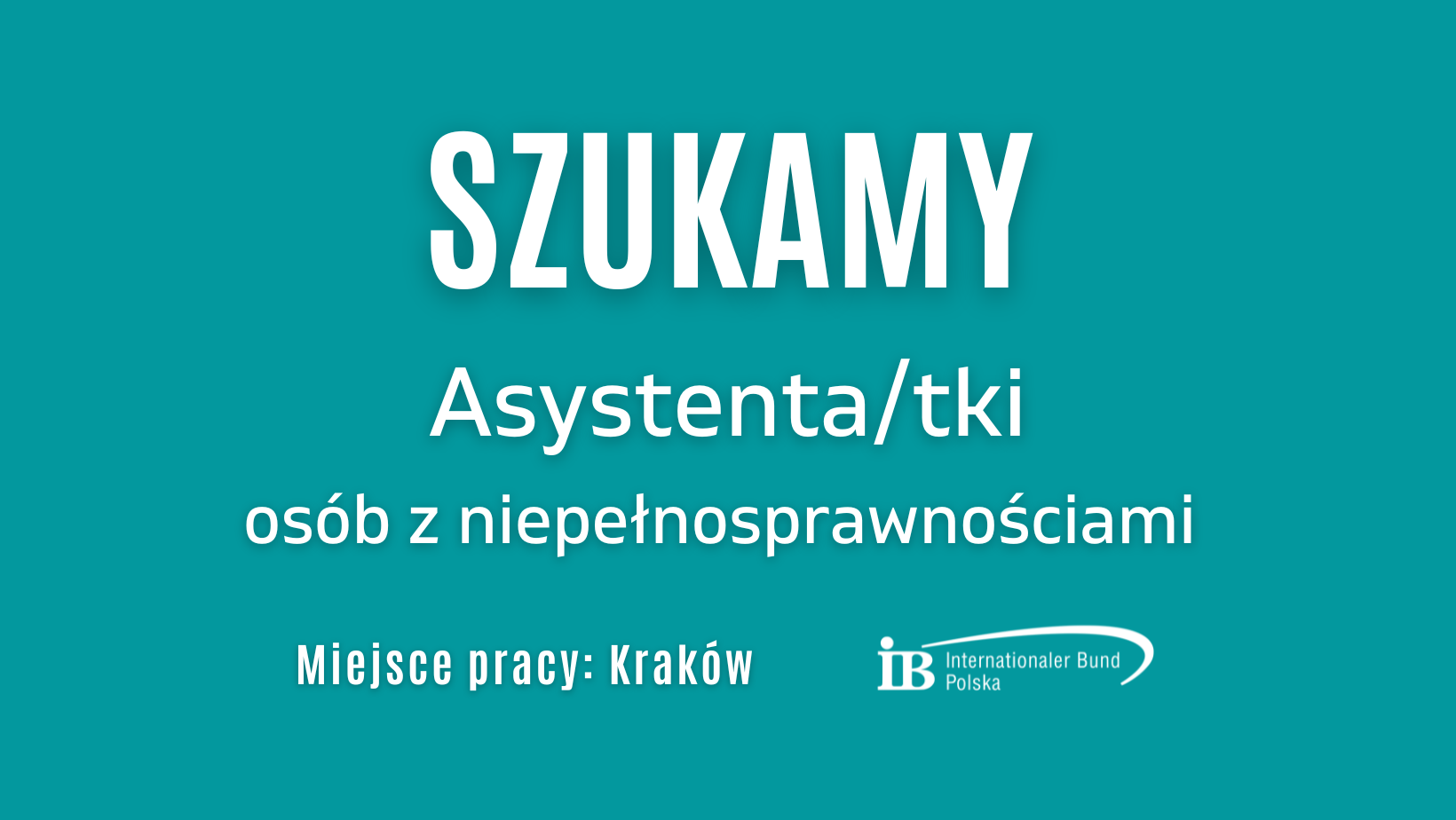 Kraków. Szukamy asystentów osób z niepełnosprawnościami!