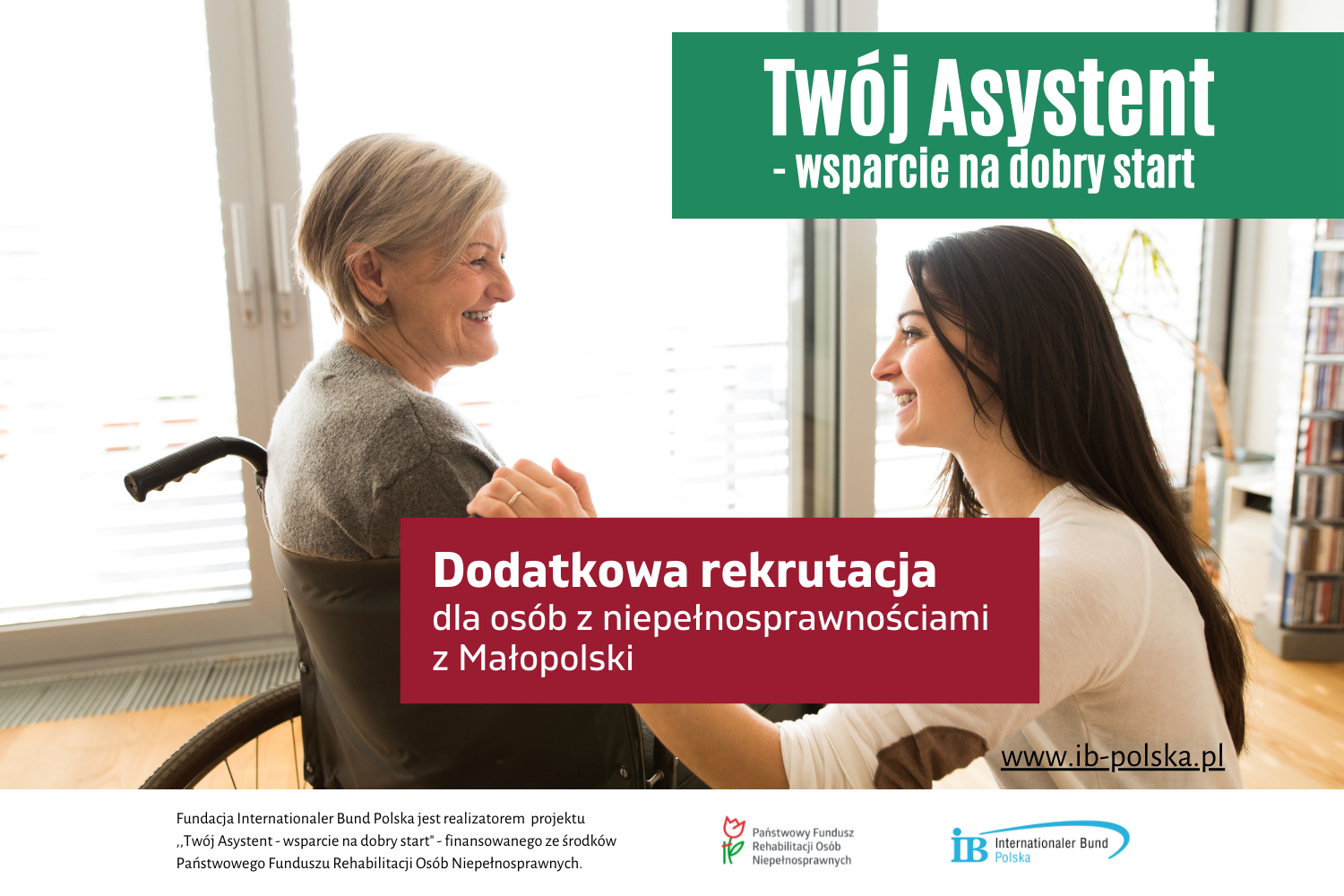 Dodatkowa rekrutacja uczestników z Małopolski do projektu „TWÓJ ASYSTENT – wsparcie na dobry start!”
