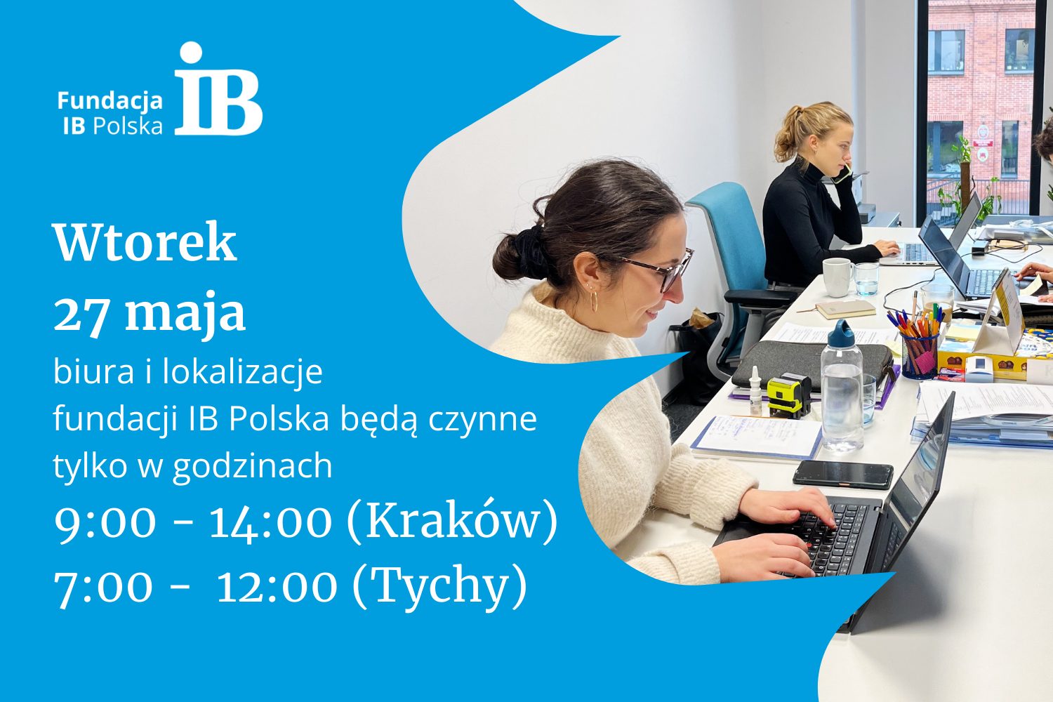 Skrócone godziny pracy we wtorek 28 maja