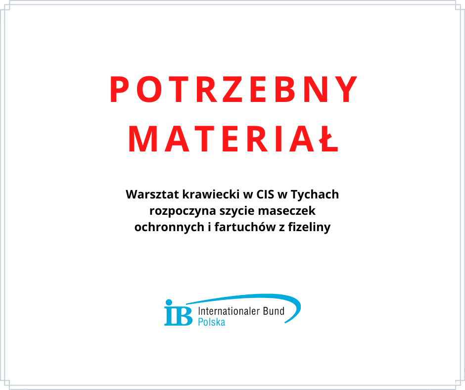 Potrzebny materiał na maseczki i fartuchy ochronne