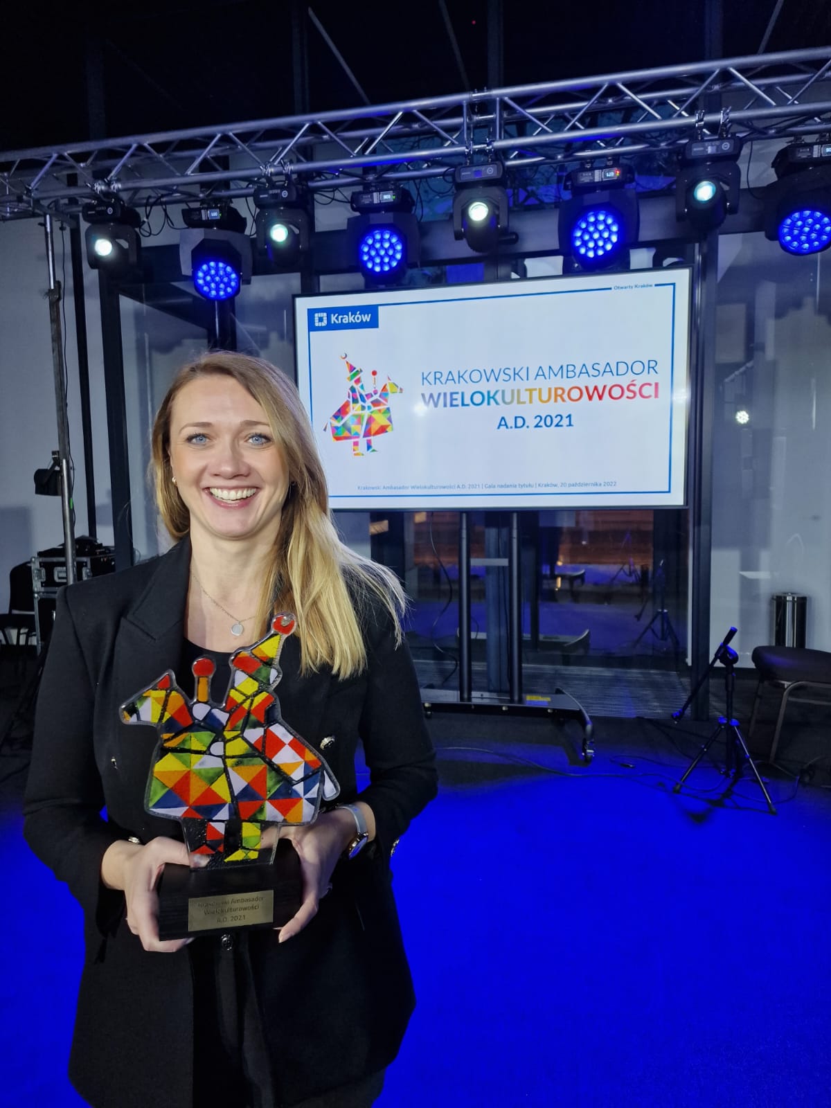 Nasza dyrektor Maria Wojtacha otrzymała tytuł Krakowskiego Ambasadora Wielokulturowości!