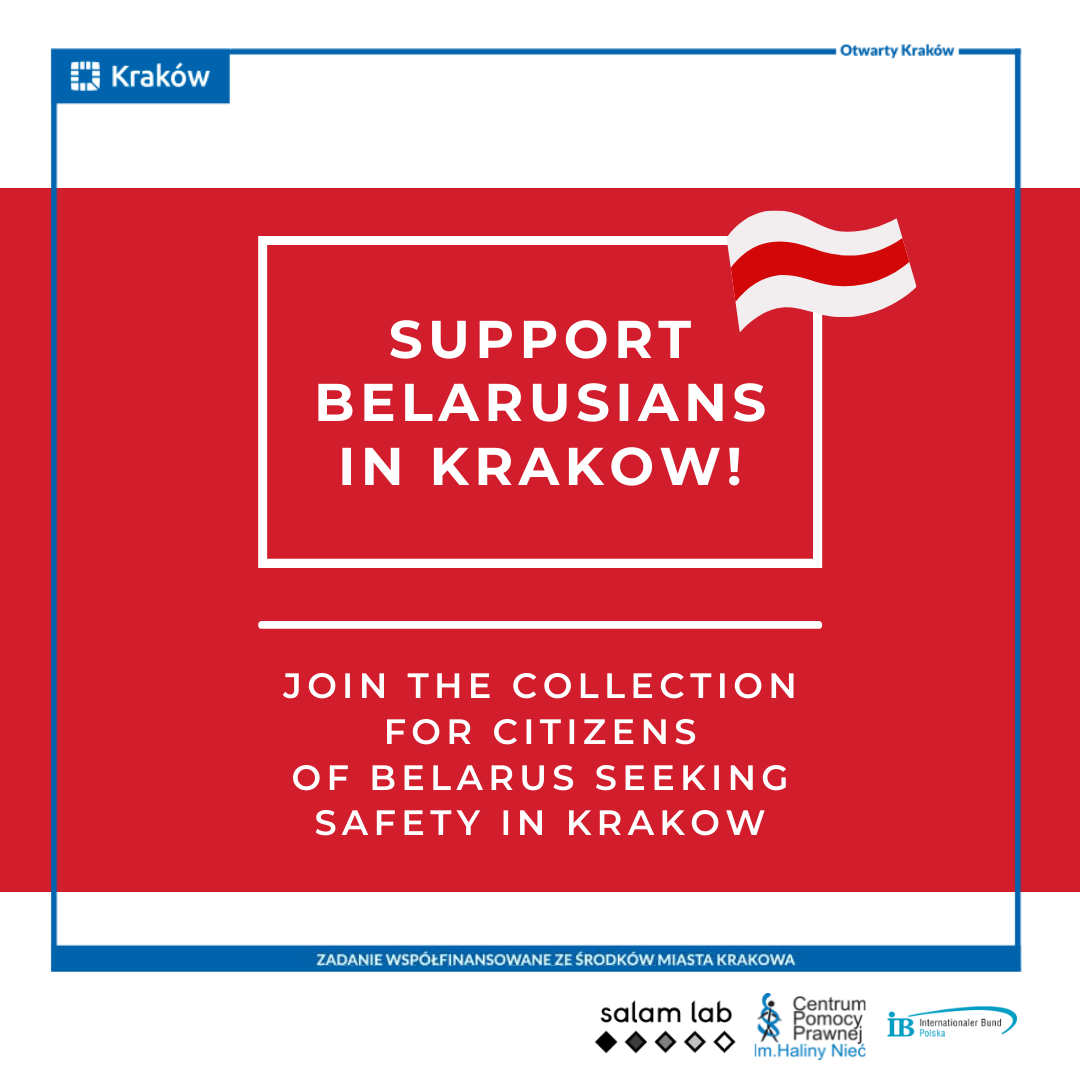 [Zbiórka] Chcesz pomóc Białorusinom i Białorusinkom w Krakowie?