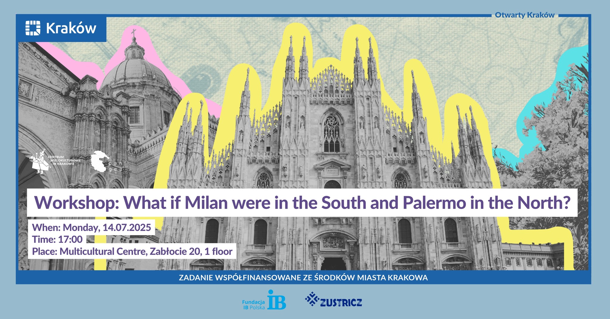 Invitation to a workshop dedicated to the map and culture of Italy