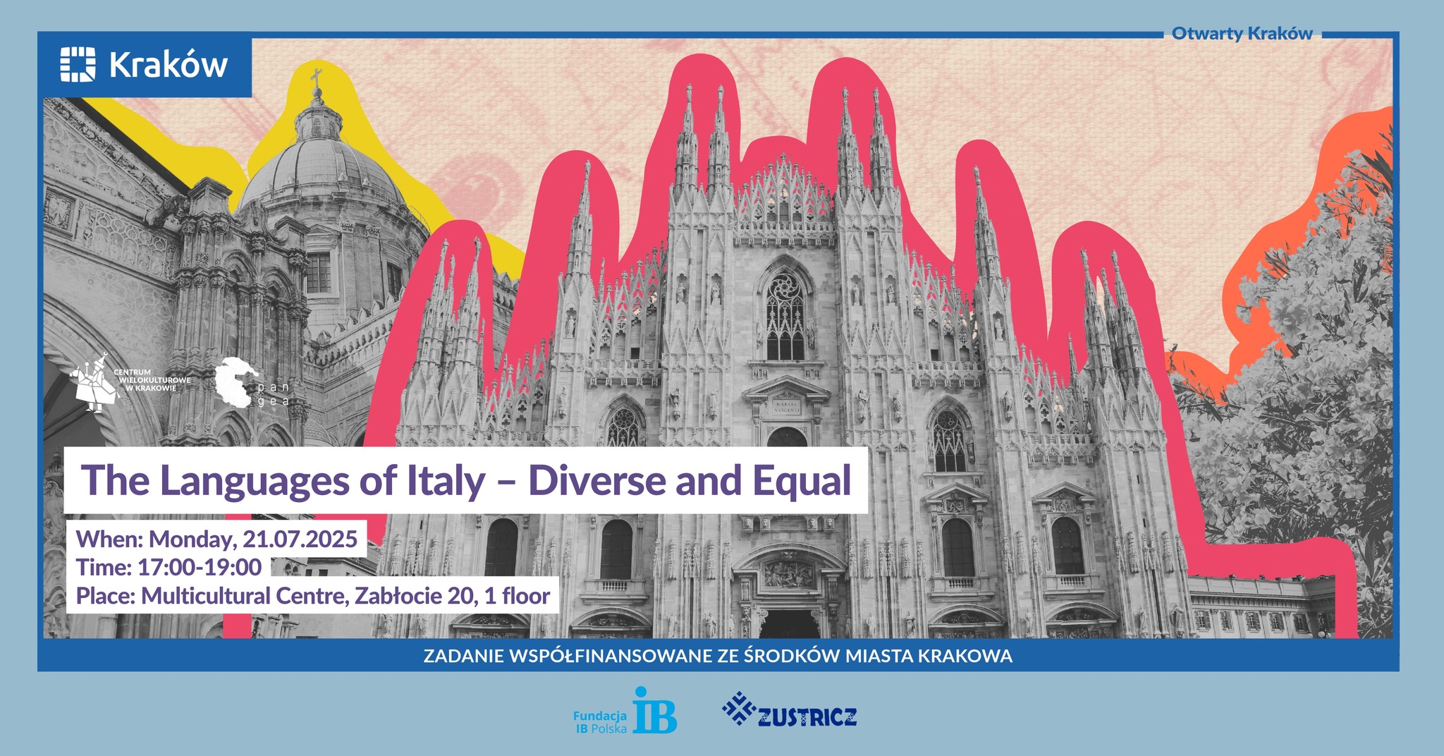 Invitation to a workshop dedicated to the linguistic diversity of Italy