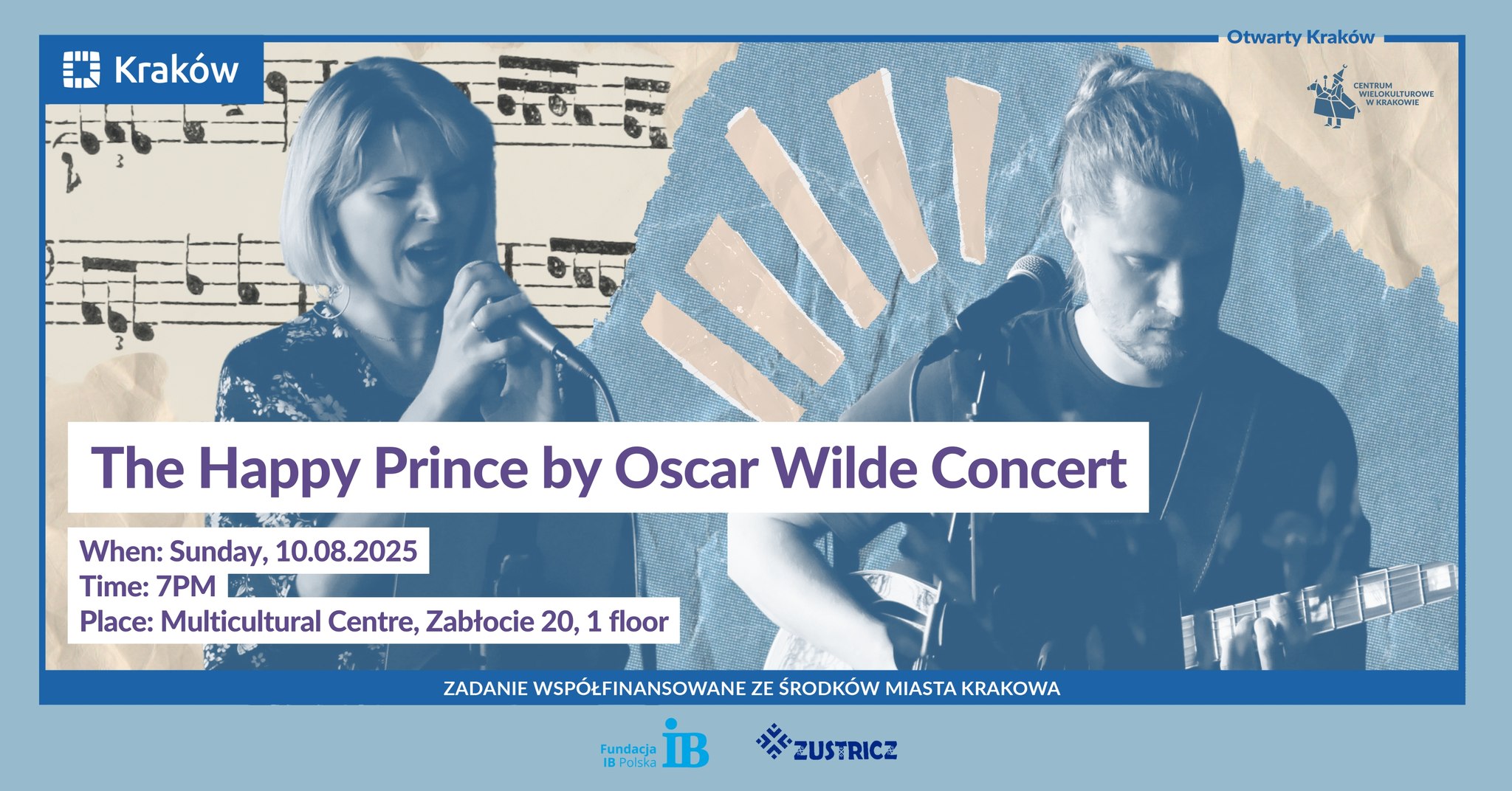 Zaproszenie na koncert „Szczęśliwego Księcia” Oscara Wilde’a