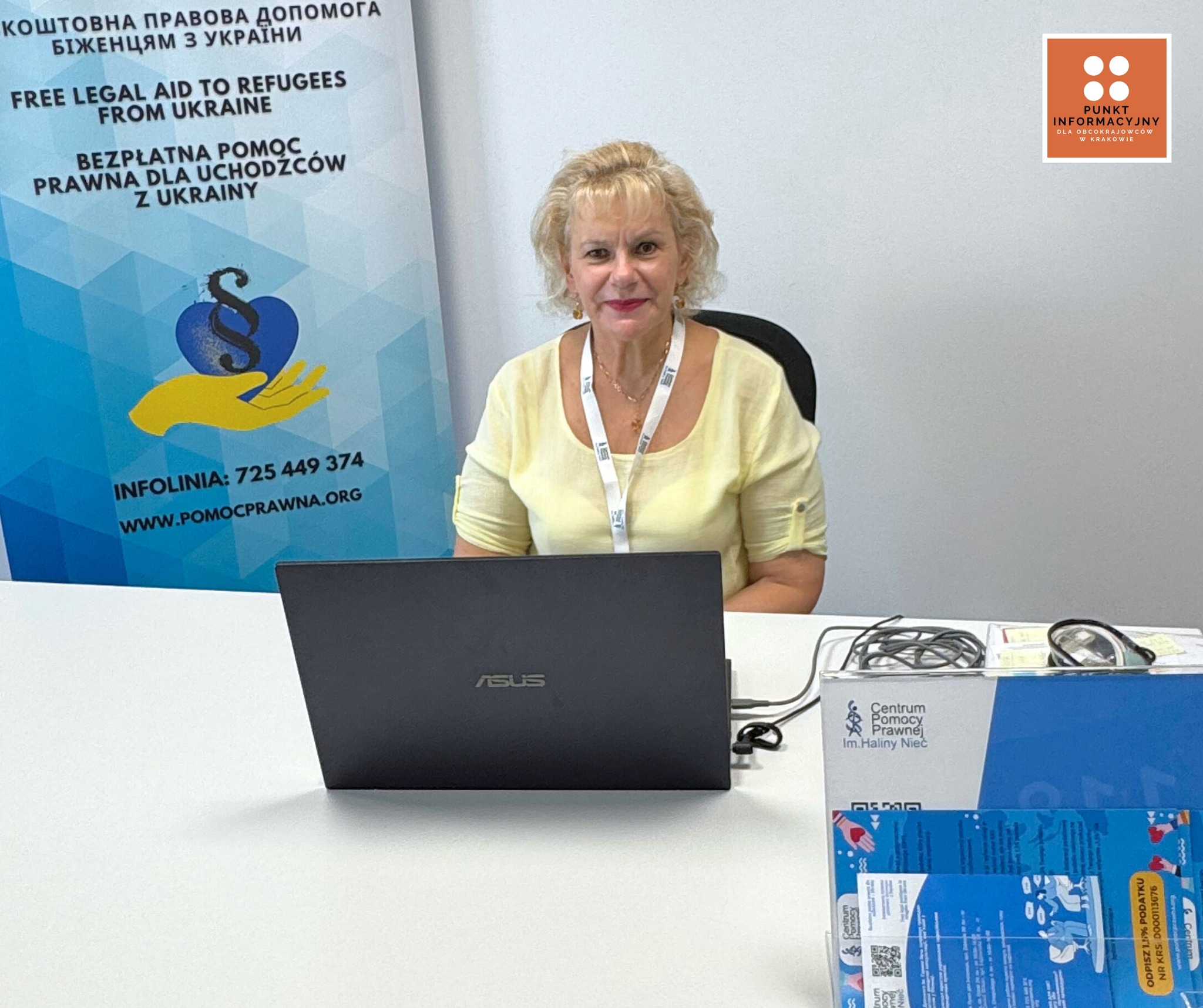 Sesja informacyjna na temat polskich emerytur dla obywateli Ukrainy w Punkcie Informacyjnym