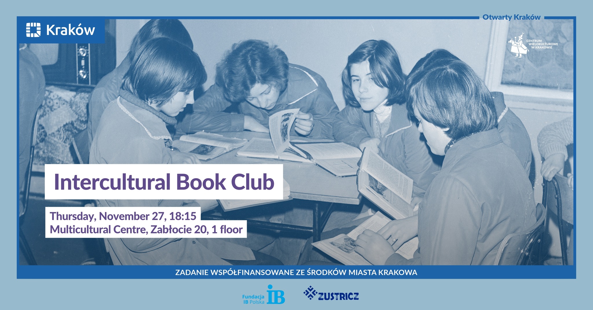 Zaproszenie na spotkanie Klubu Książki w listopadzie